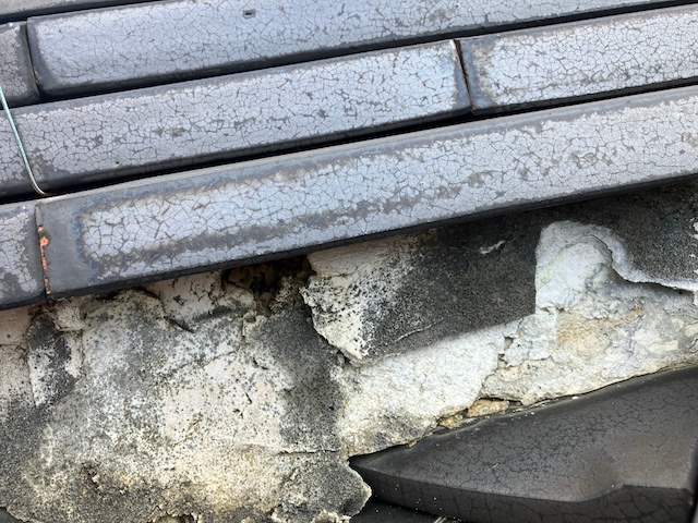 重ね塗りされた漆喰